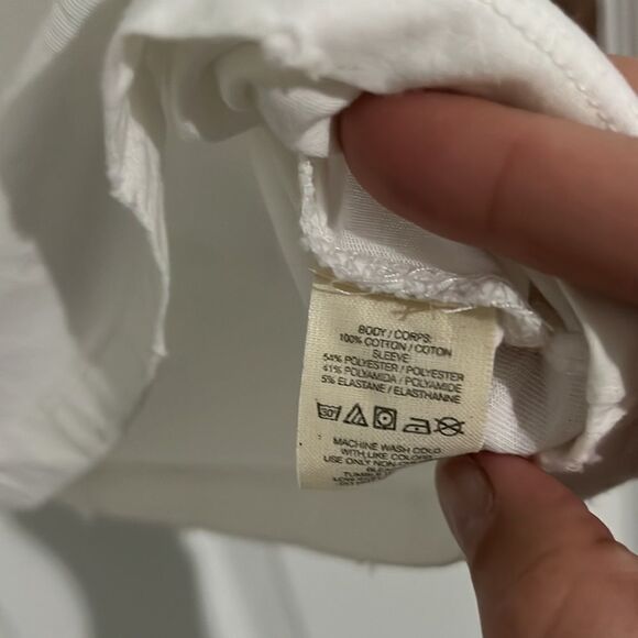 Free people exclusive t-shirt top night life oversized white Sz S-M EPC - Picture 6 of 11